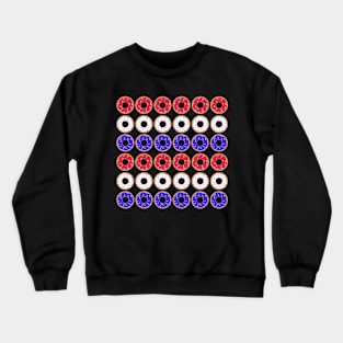 Patriotic Donuts (Horizontal) Crewneck Sweatshirt